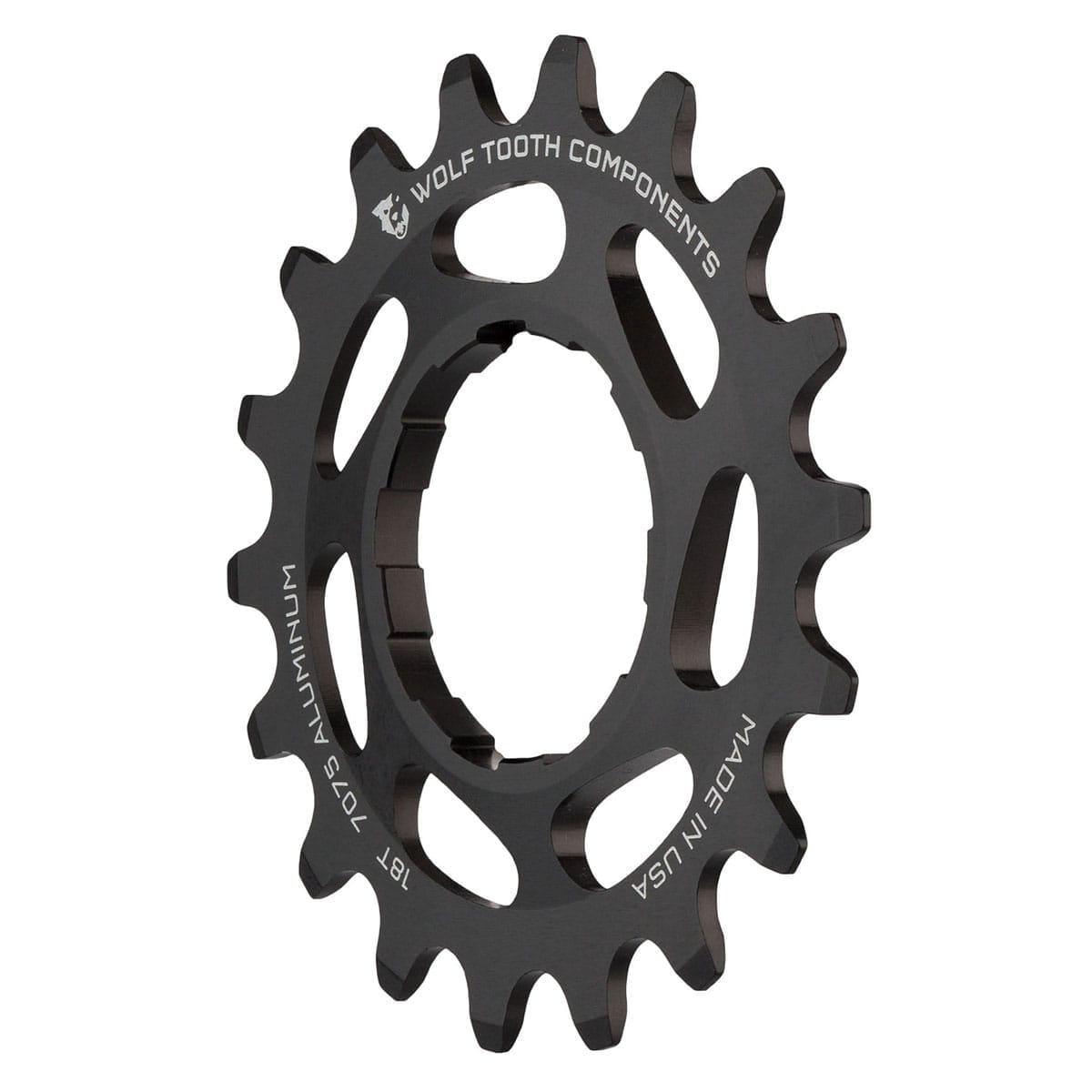 Enkelhjul Single Speed WOLF TOOTH Alu Svart