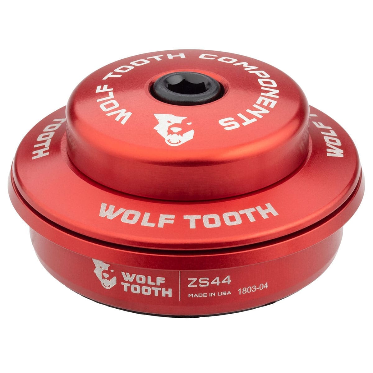 Upper Cup for WOLF TOOTH PREMIUM Semi-Integrated Headset 1"1/8 ZS44 Stack 6 mm Red