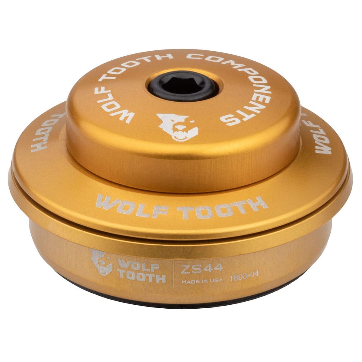 Upper Cup for WOLF TOOTH PREMIUM Semi-Integrated Headset 1"1/8 ZS44 Stack 6 mm Gold
