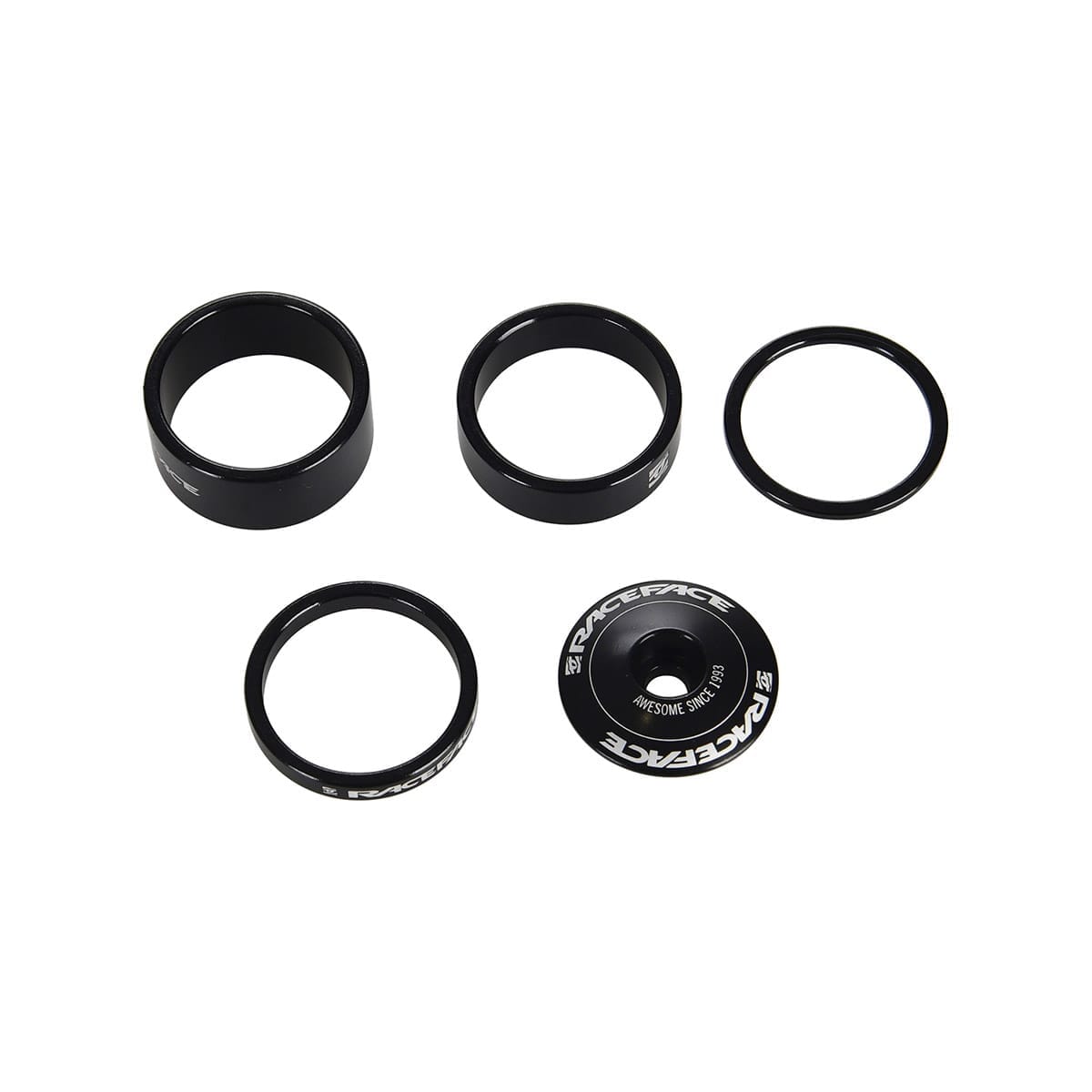 Kit afstandsstykker og styrstammedæksel RACE FACE Alu 1"1/8 tomme