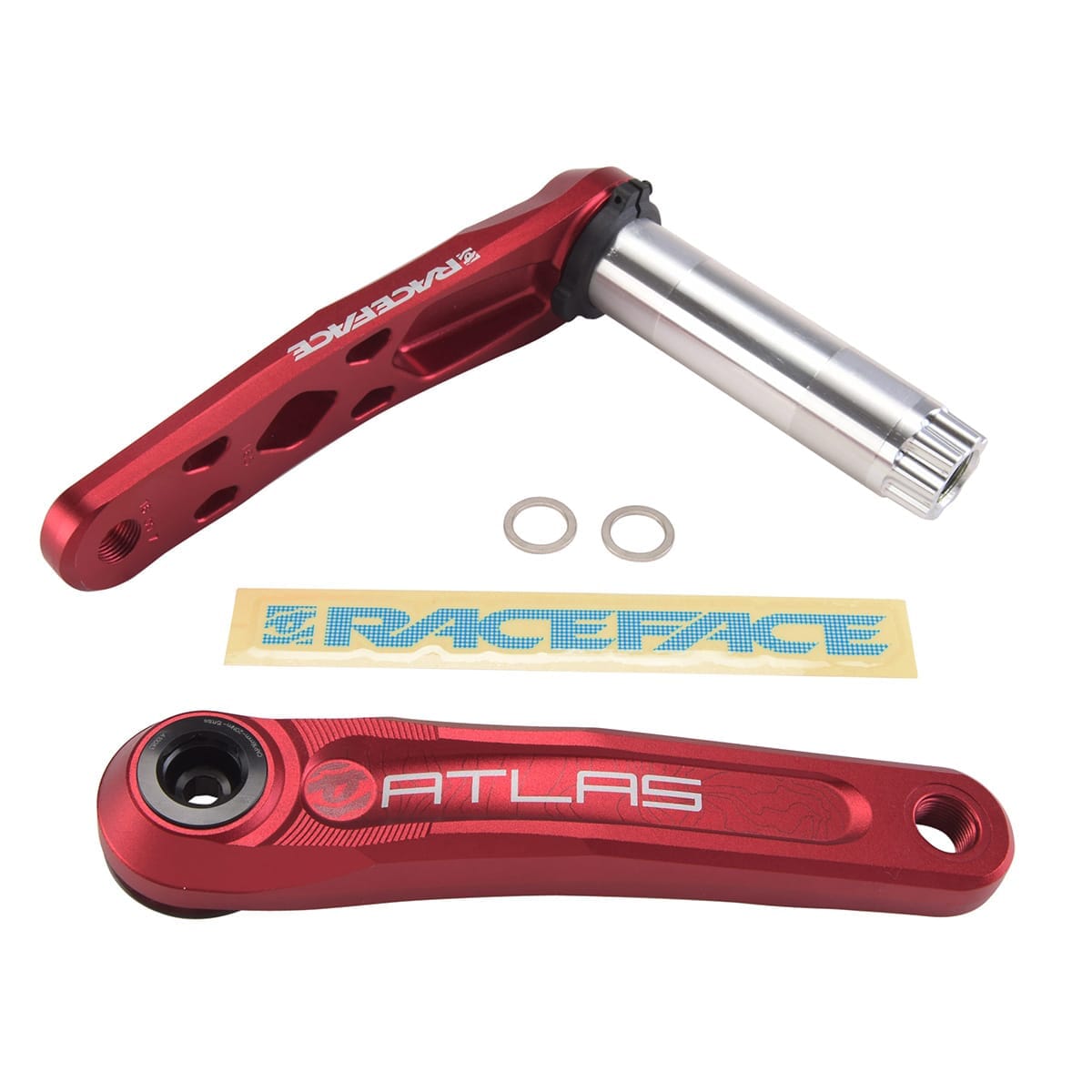 RACE FACE ATLAS CINCH Cranks 68/73 mm Bottom Bracket Red