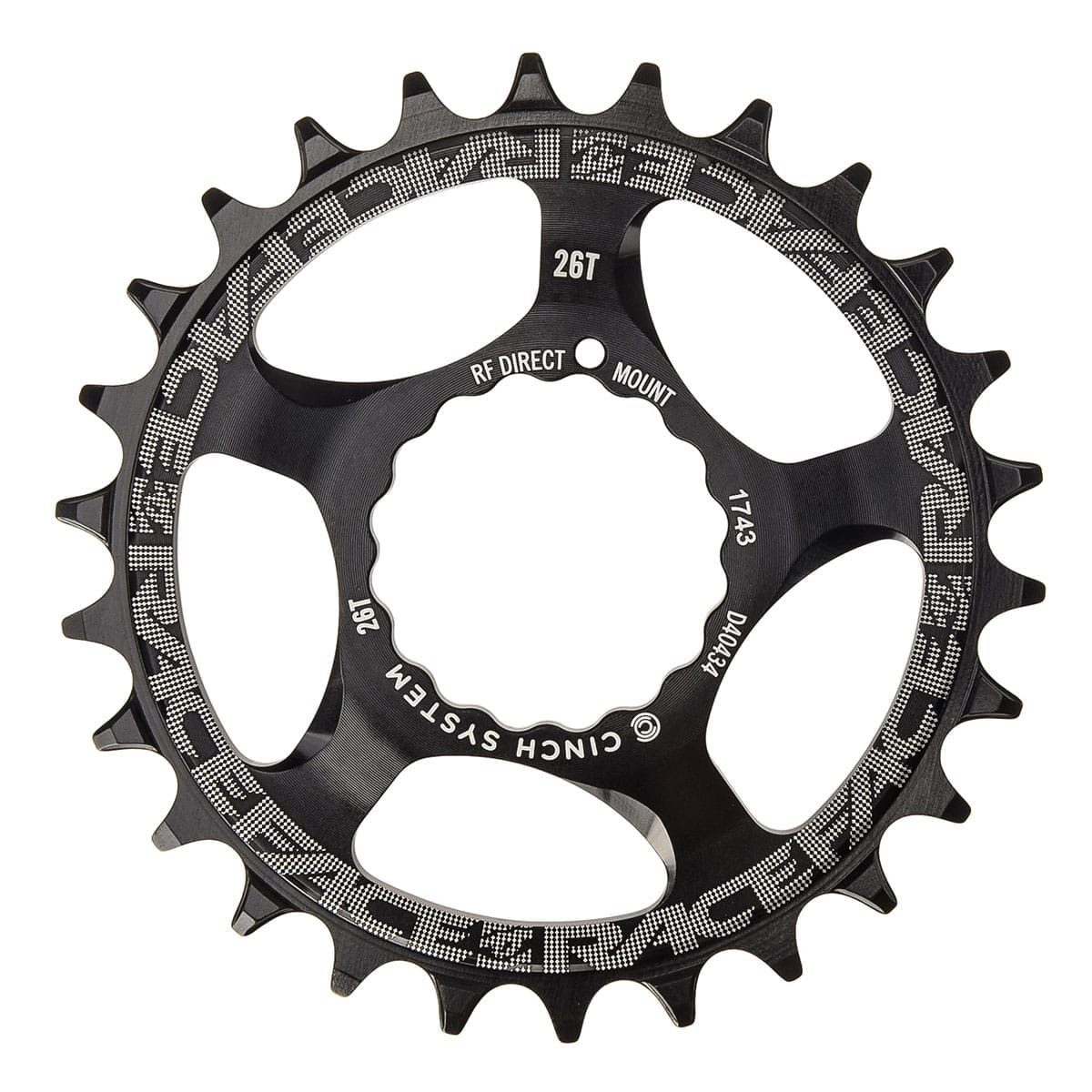 RACE FACE NARROW WIDE 9/10/11/12V Cinch Direct Mount sort mono tandhjul