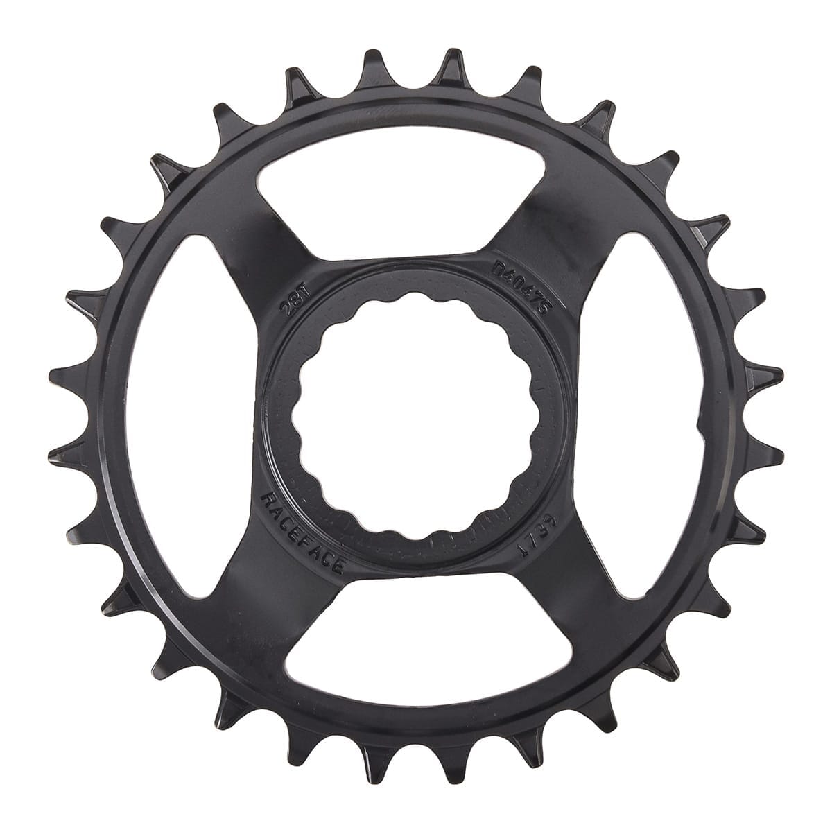 Mono-ketjuratas RACE FACE NARROW WIDE 9/10/11/12V Cinch Direct Mount Musta/Teräs