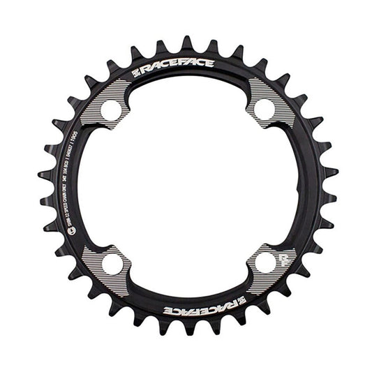 Μονό Δίσκος RACE FACE Συμβατός Shimano 12V 4 Τρύπες 104 mm Μαύρος