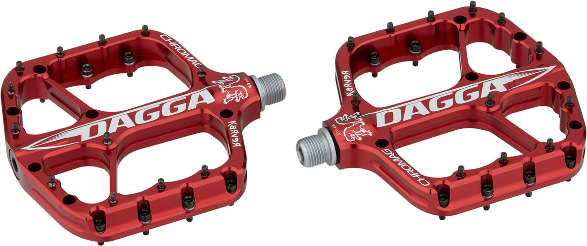 CHROMAG DAGGA CHRIS KOVARIK Red Flat Pedals
