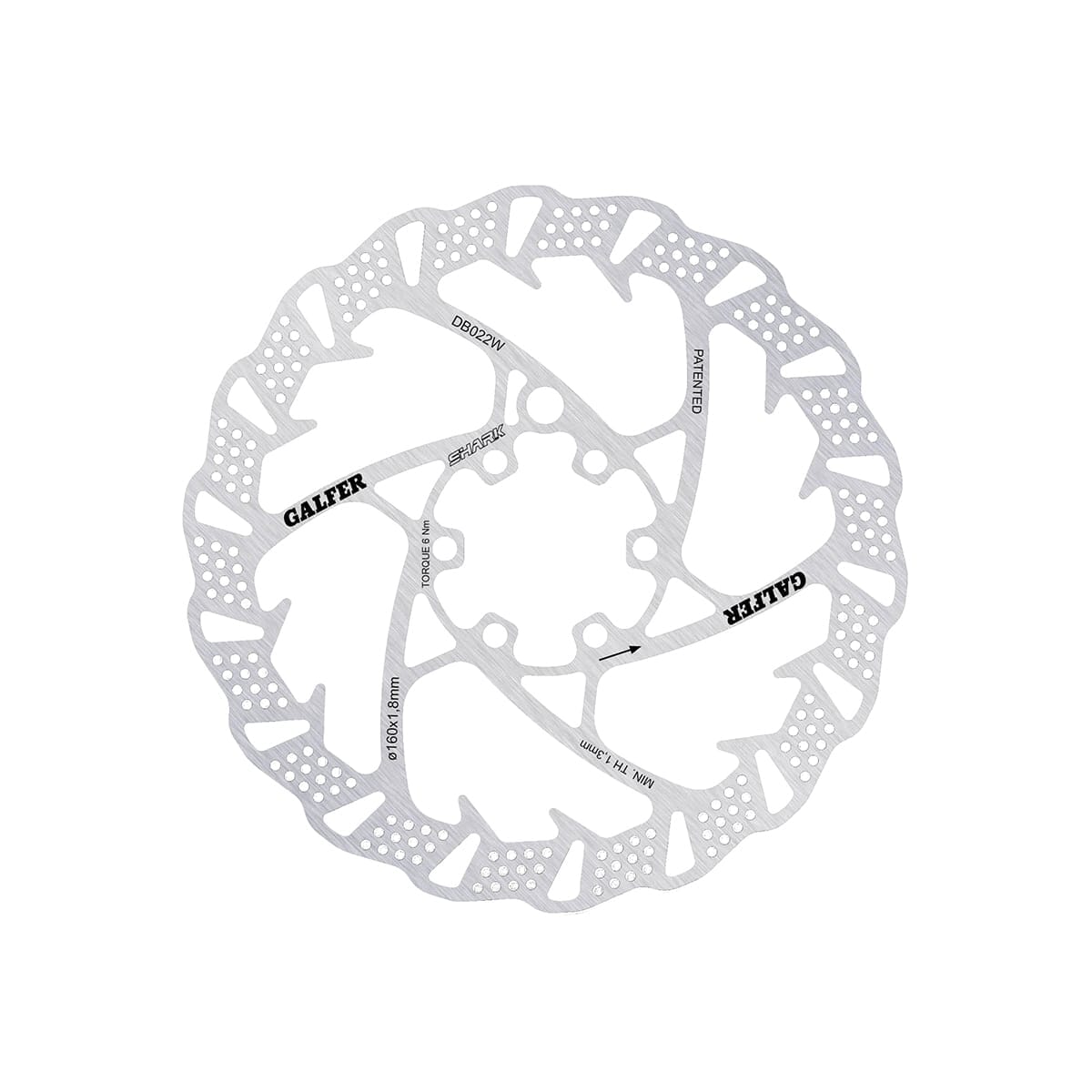 GALFER WAVE SHARK 1.8 mm 6-bolt Disc