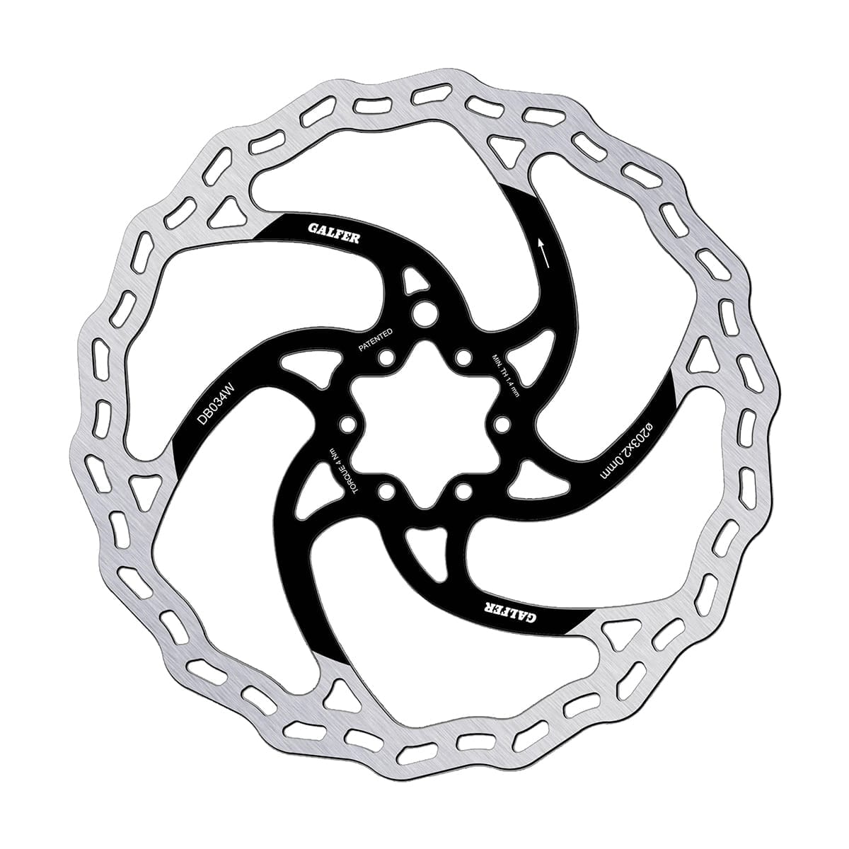 Δίσκος για E-Bike GALFER WAVE 2 mm 6 τρύπες