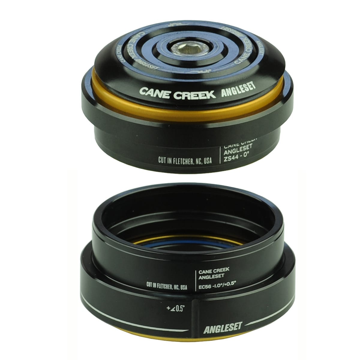 Semi-Integrated / External Headset CANE CREEK ANGLESET 1° 1"1/8 - 1.5" ZS44-EC56 Black