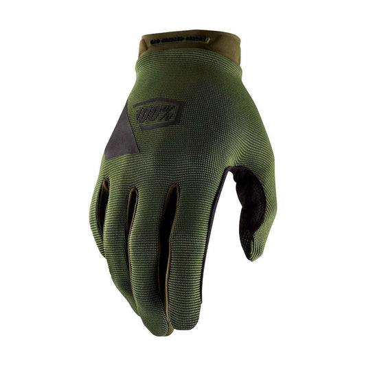 Długie Rękawiczki 100% RIDECAMP Khaki/Czarny