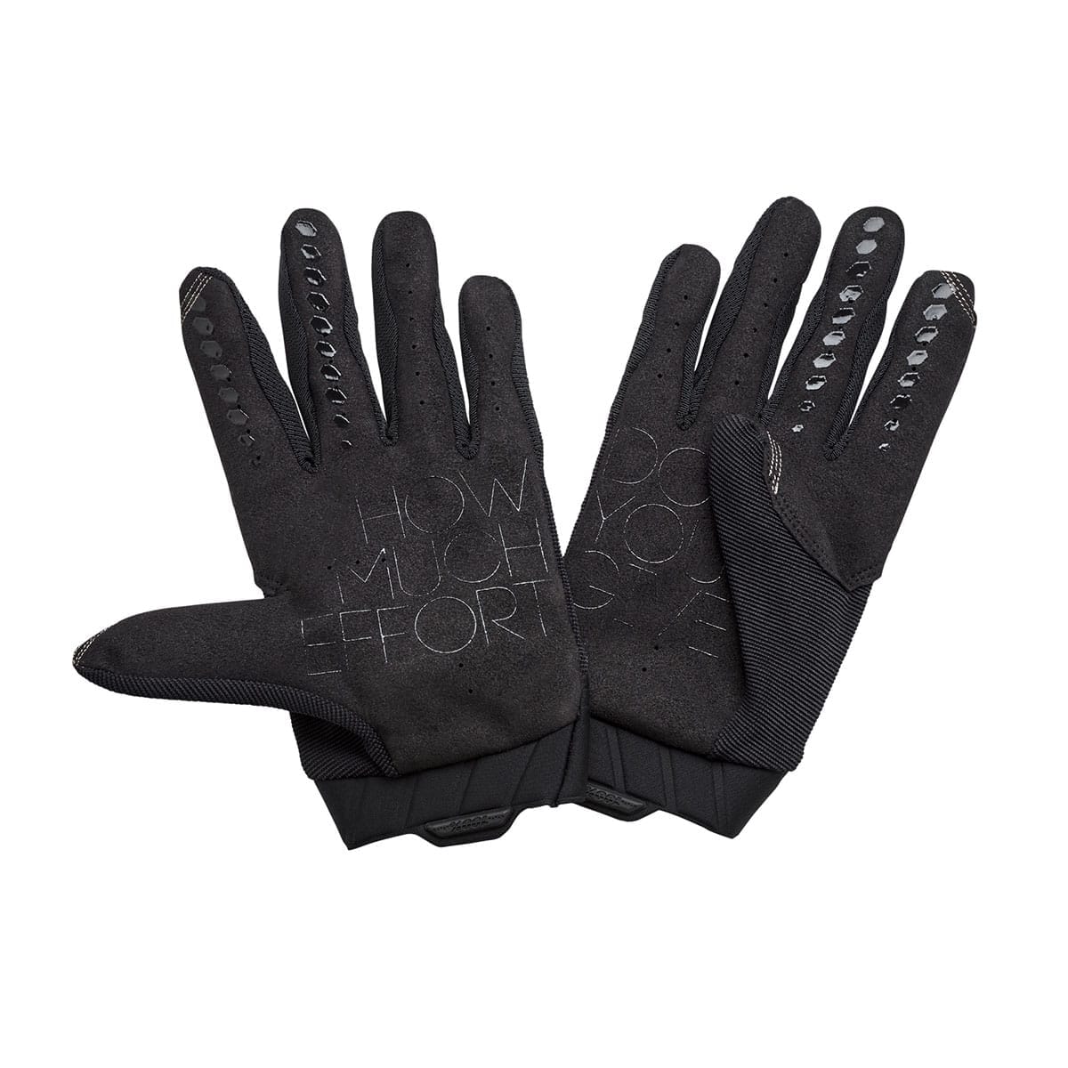 100% GEOMATIC Long Gloves Black/Brown