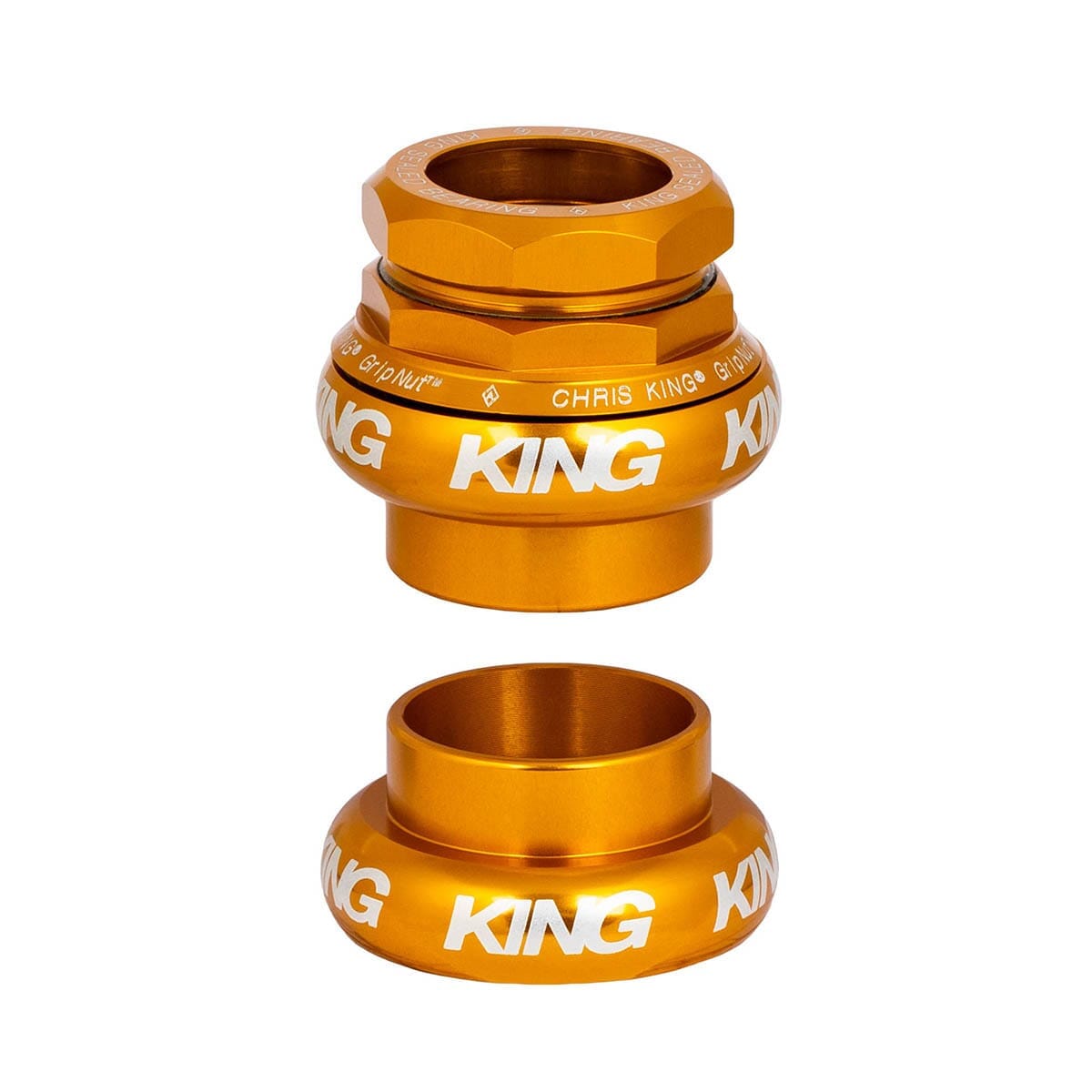 Externt Styrlager CHRIS KING GRIPNUT 1"1/8 EC34 Guld