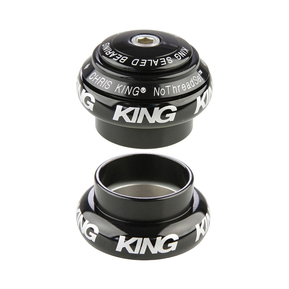 CHRIS KING NOTHREADSET 1"1/8 EC34 External Headset Black