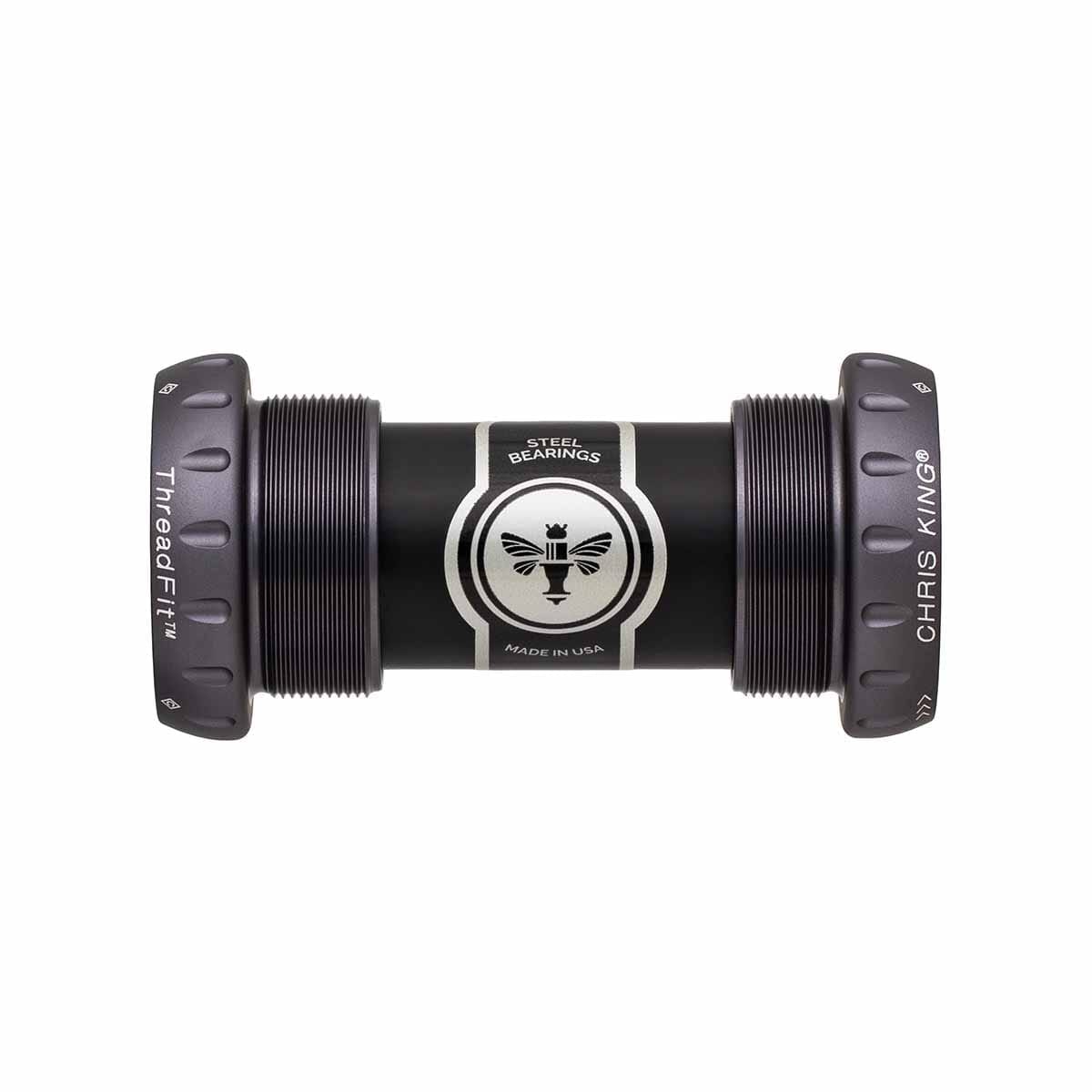 CHRIS KING ThreadFit 24 68/73 mm Ceramic Matt Black Bottom Bracket