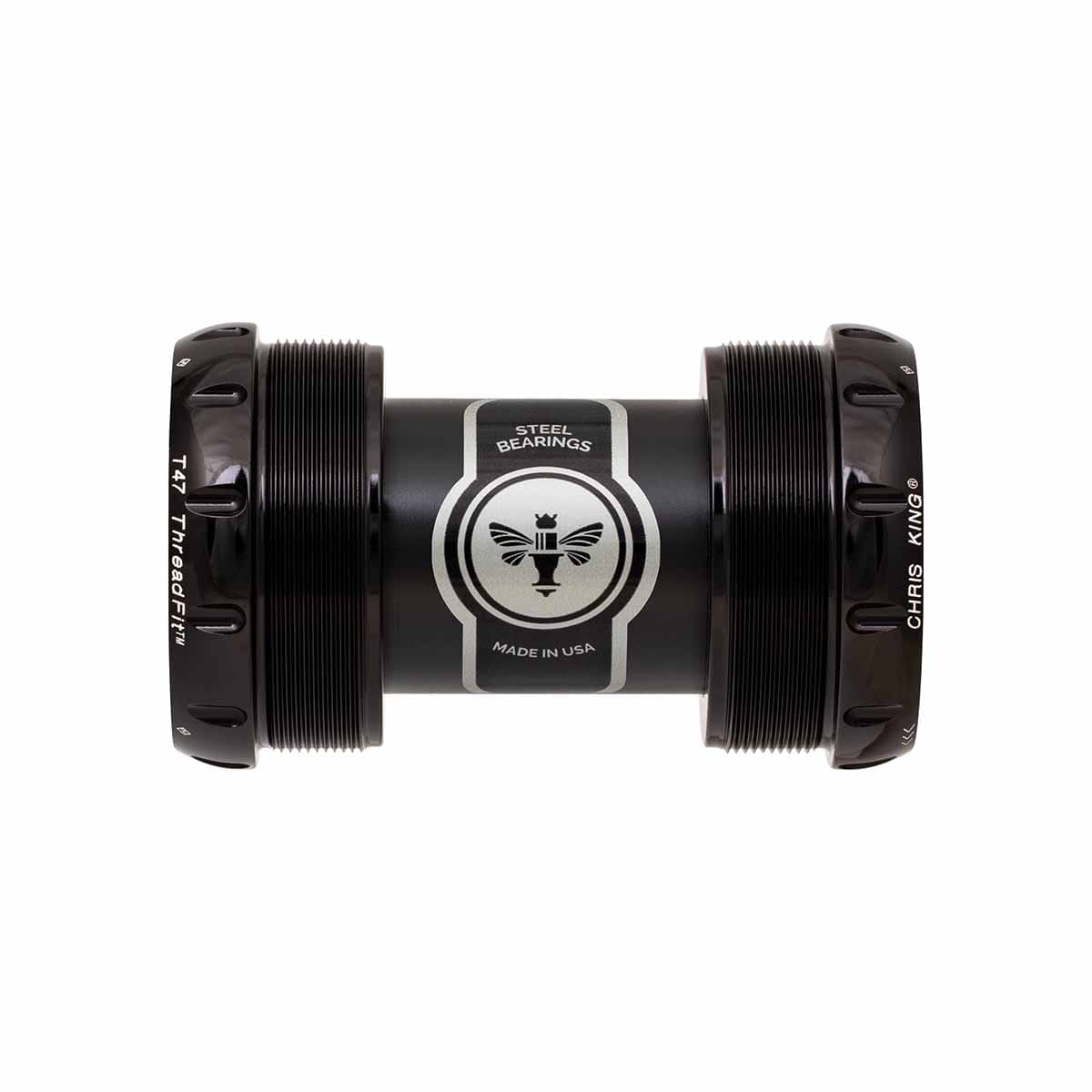CHRIS KING ThreadFit T47 30x 68/73 mm keramisk bundbraket i sort