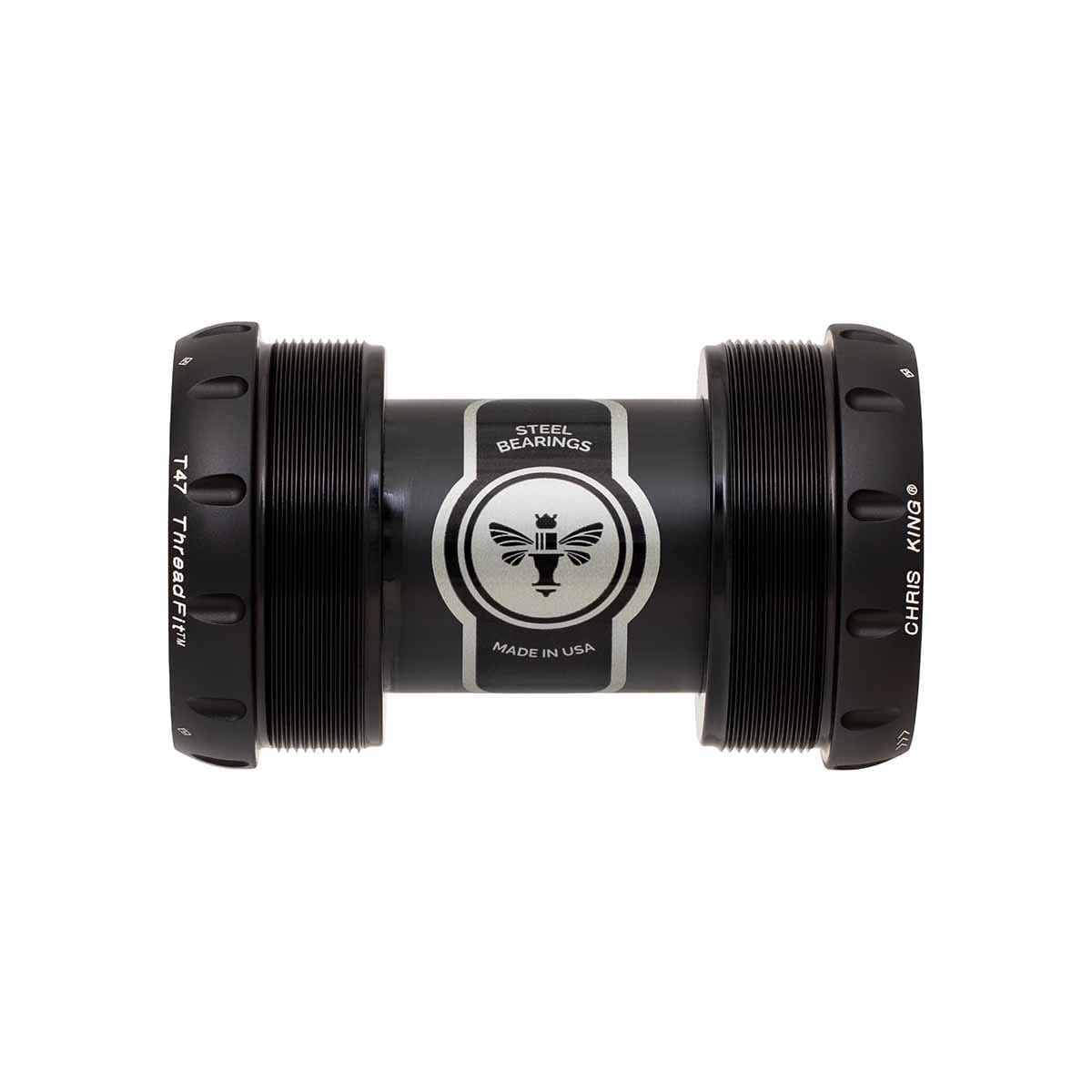 CHRIS KING ThreadFit T47 30x 68/73 mm Matte Black Bottom Bracket