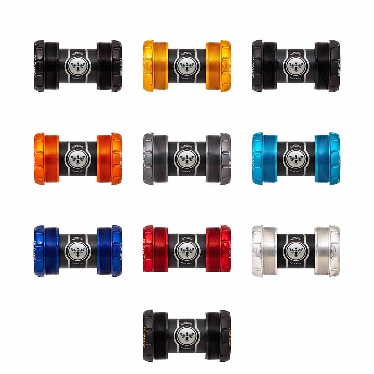 CHRIS KING ThreadFit T47 30x 68/73 mm Keramik Grå krankboks