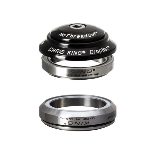 CHRIS KING DROPSET 4 1"1/8 IS42 45° Black Integrated Headset