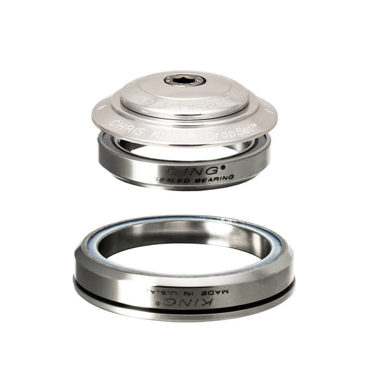 CHRIS KING DROPSET 5 1"1/8-1.5" IS42/IS52 Integrated Headset Silver