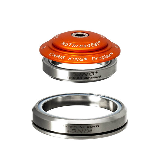 CHRIS KING DROPSET 5 1"1/8-1,5" IS42/IS52 Orange Integrated Headset