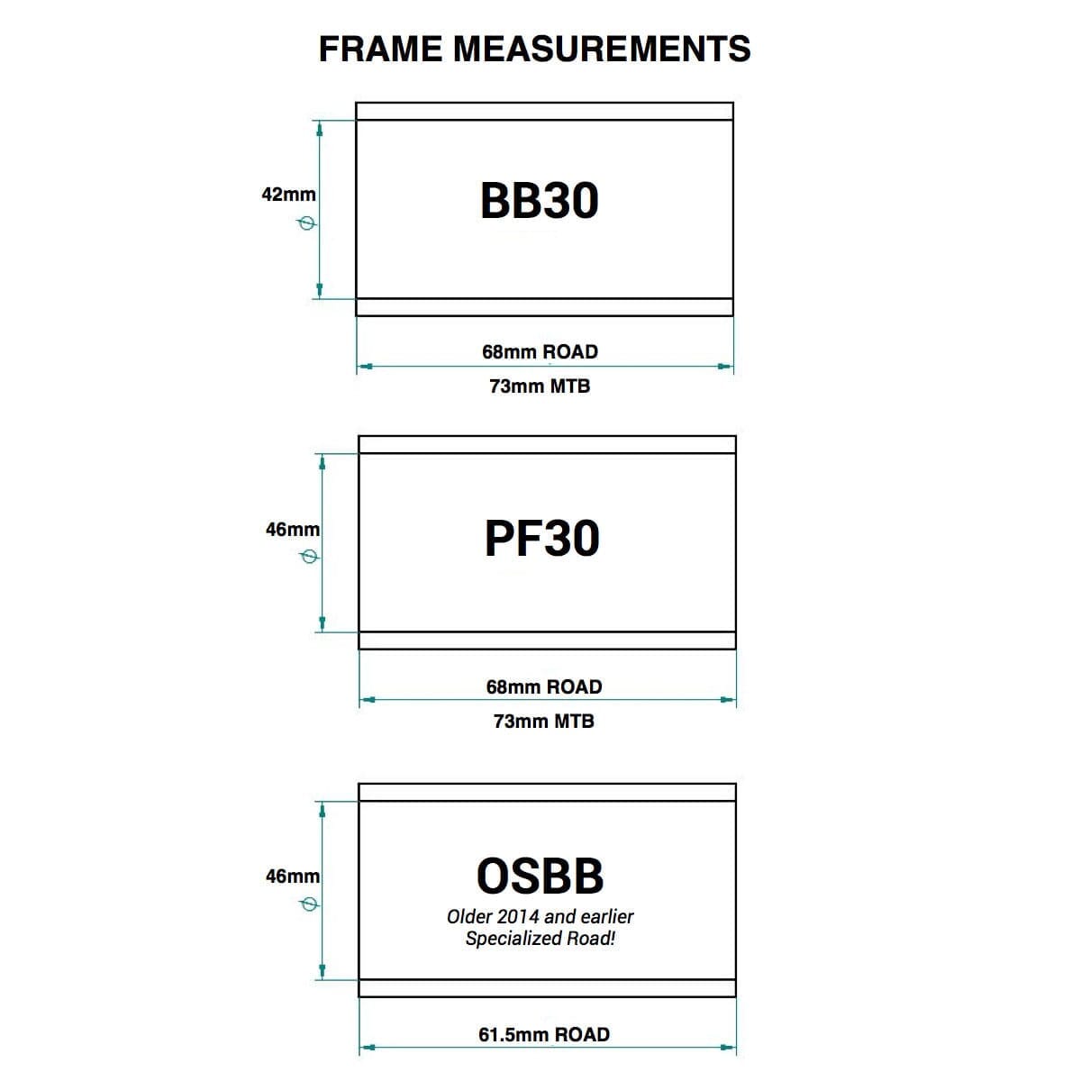 PRAXIS BB/PF30 73 mm Bottom Bracket