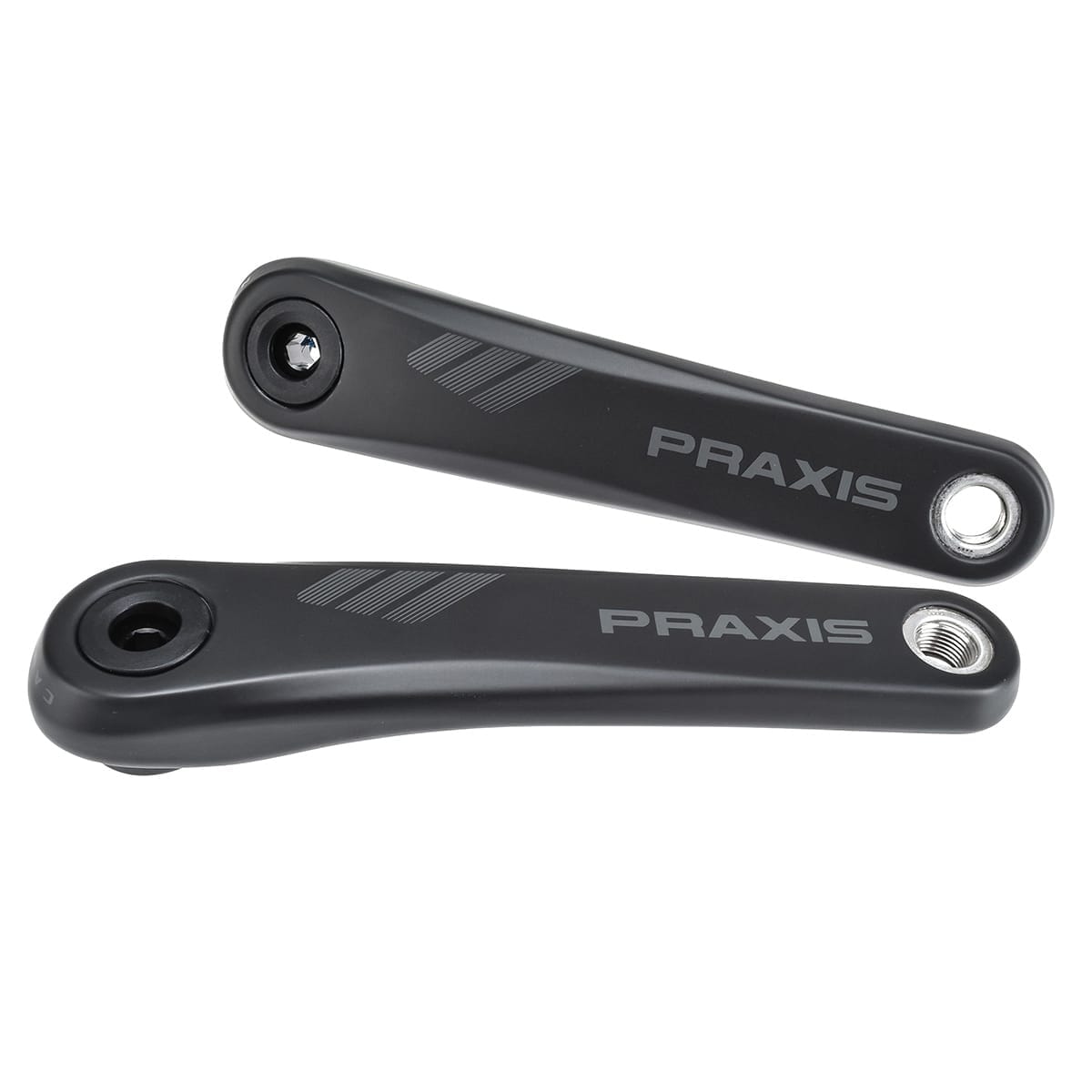 Kulfiber krankarme til elektrisk MTB PRAXIS Yamaha/Bosch motor sort