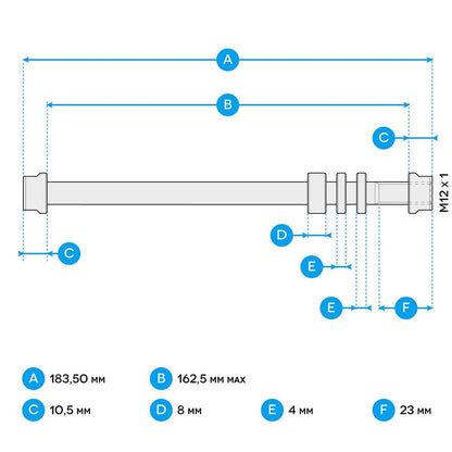 TACX T1707 E-Thru 12x1 mm Rear Axle Adapter