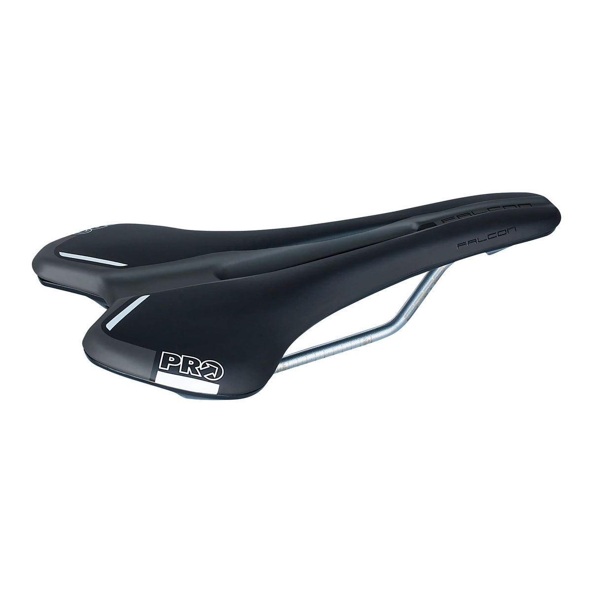 Sadel PRO FALCON 152mm Crmo-skinne Sort