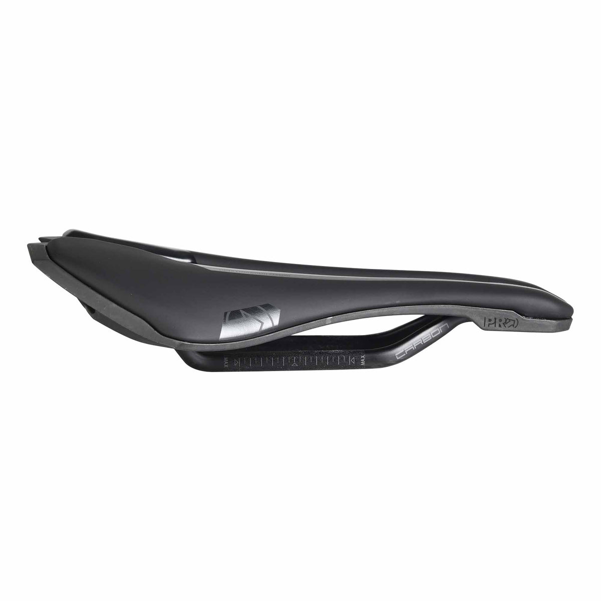 Zadel PRO STEALTH TEAM 142 mm Carbon Rails Zwart