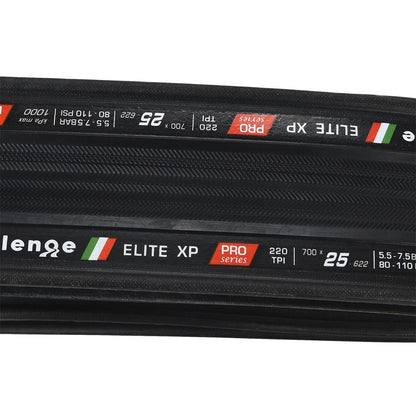 Band CHALLENGE OPEN ELITE XP 700x25c TubeType Soepel Zwart