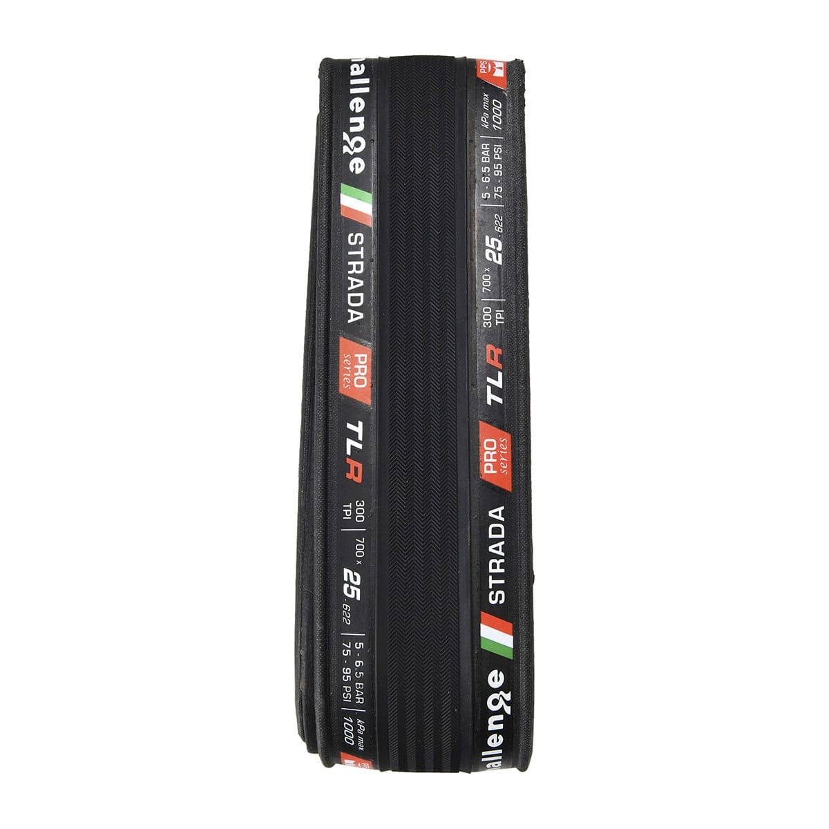 Dæk CHALLENGE OPEN STRADA 700x25c Tubeless Ready Sort