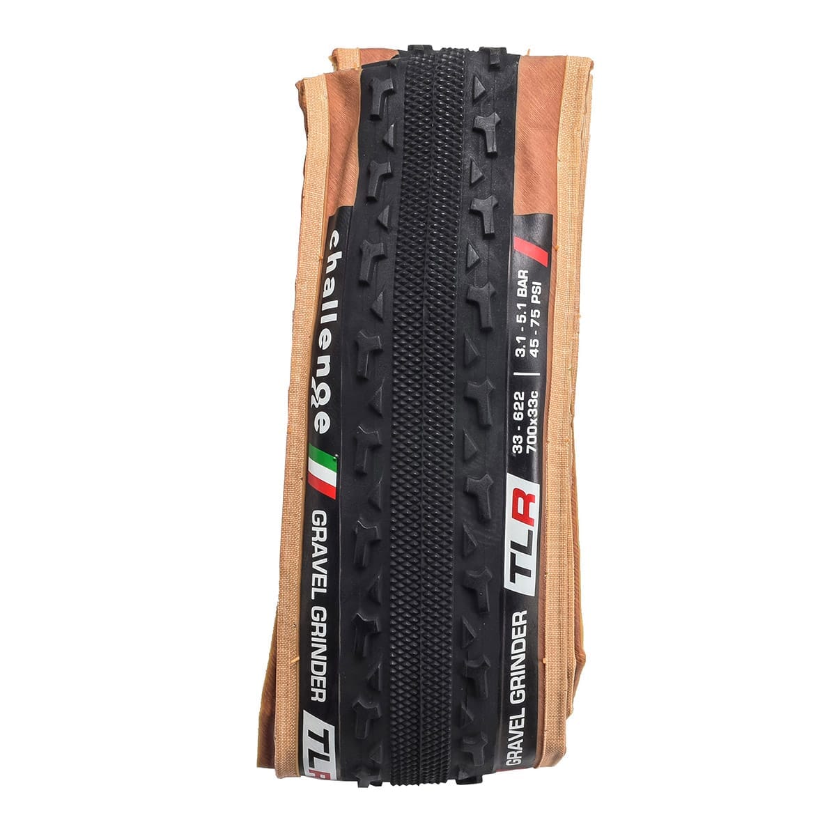 Ελαστικό CHALLENGE GRAVEL GRINDER 700x33c Tubeless Ready Μπεζ
