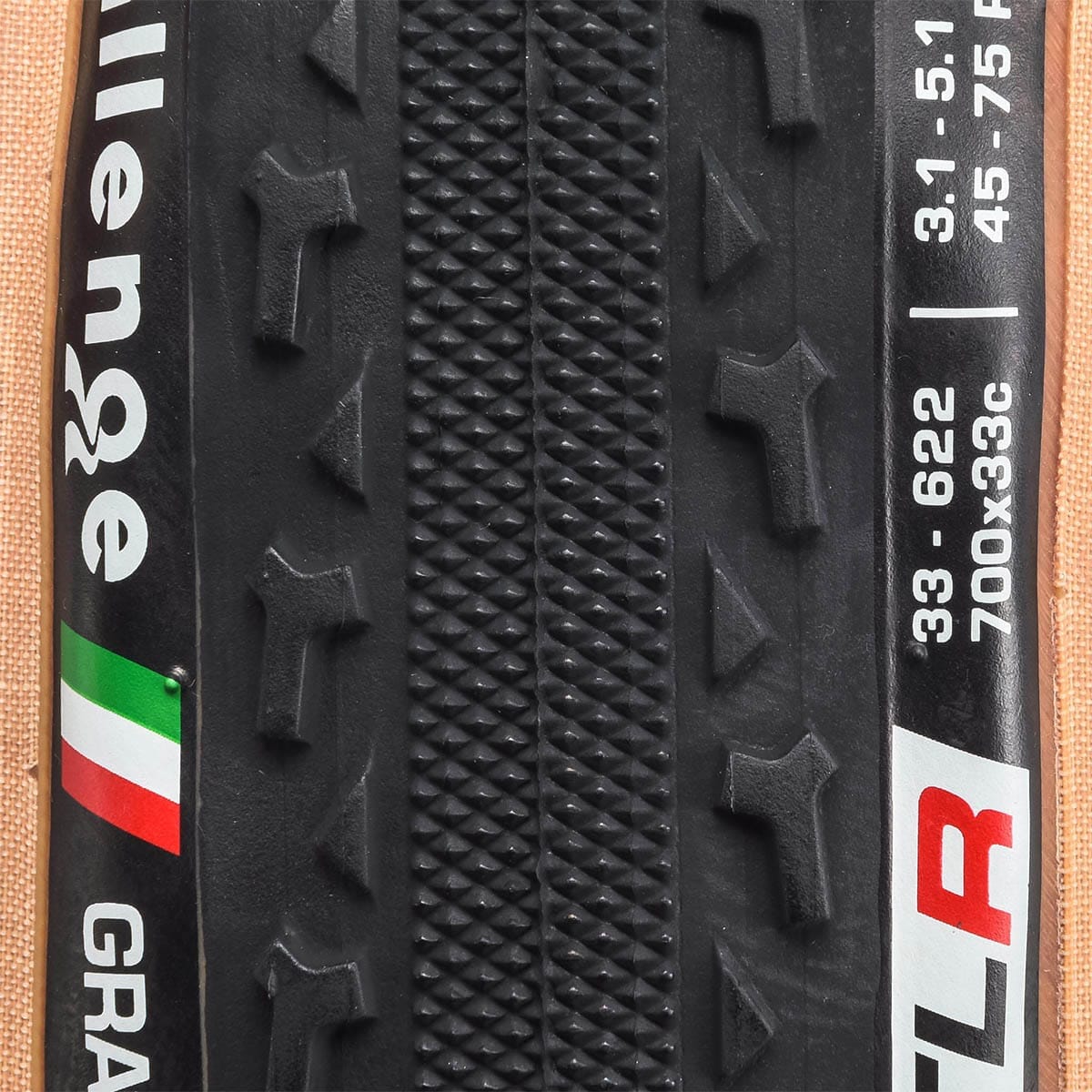 Ελαστικό CHALLENGE GRAVEL GRINDER 700x33c Tubeless Ready Μπεζ