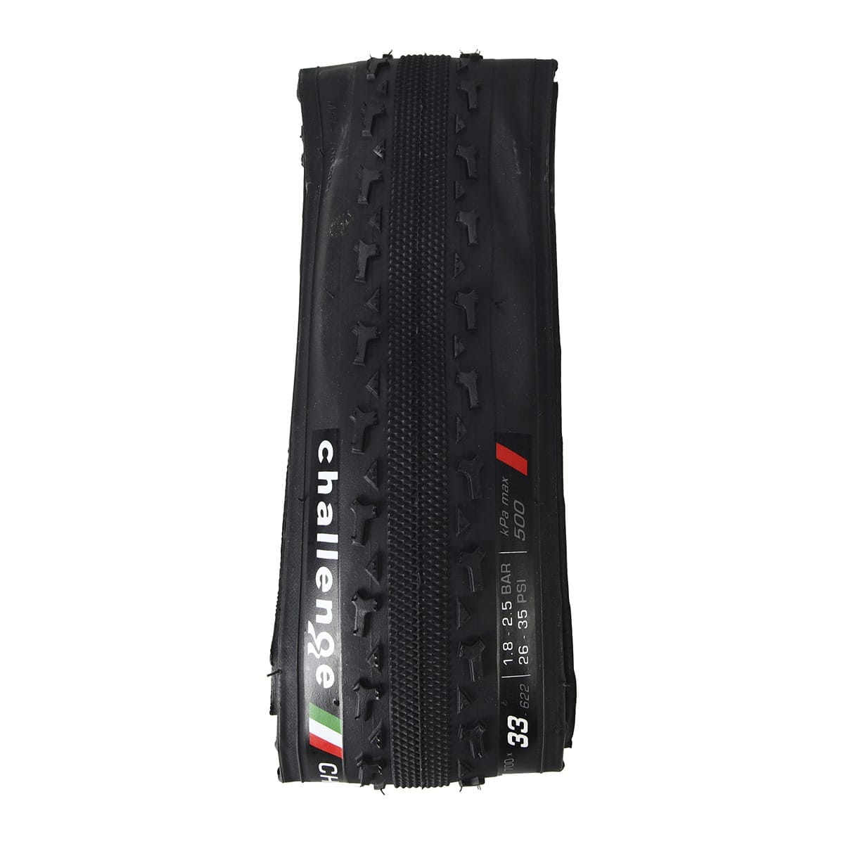 Dæk CHALLENGE CHICANE 700x33c Tubeless Ready Souple Sort