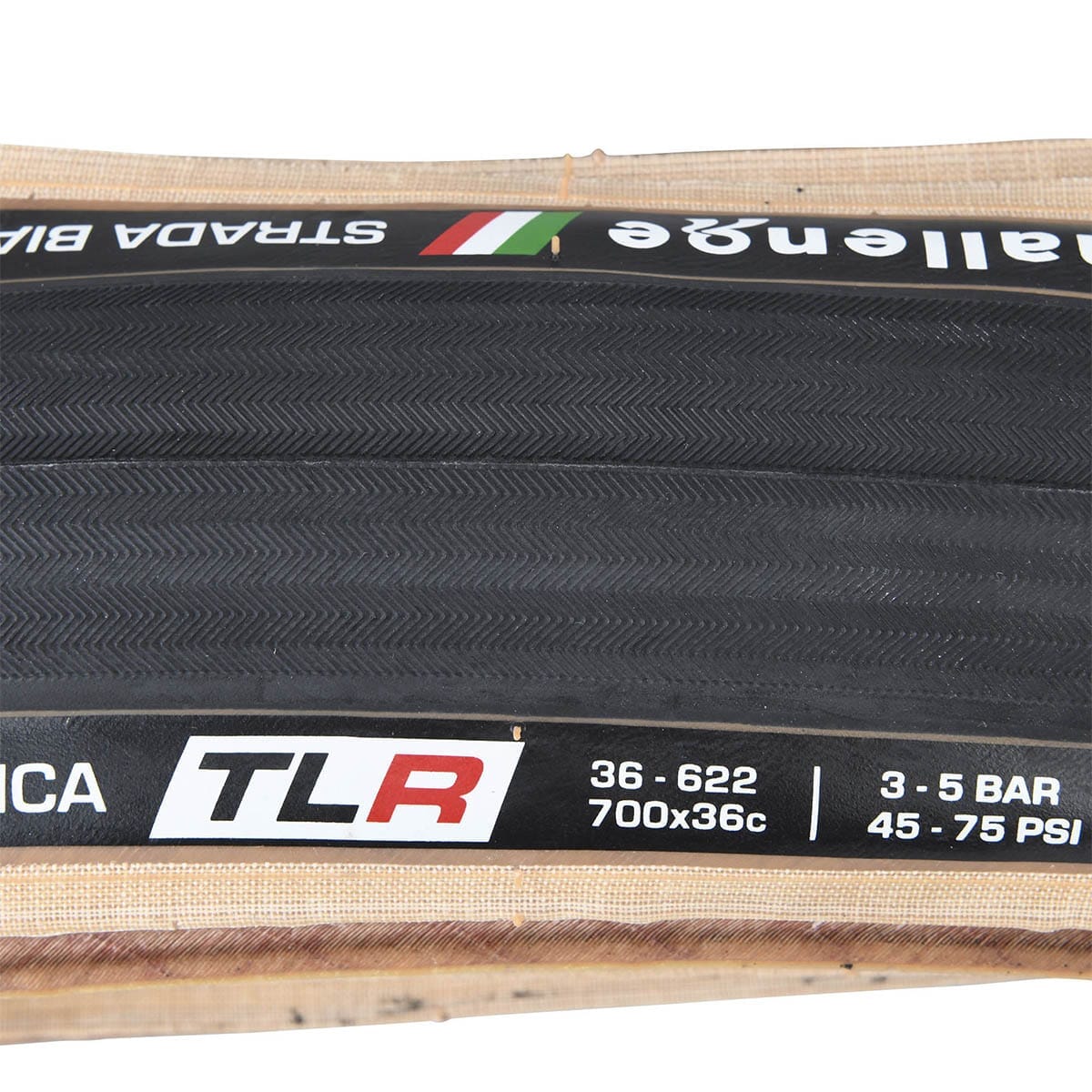 Däck CHALLENGE STRADA BIANCA NILON SUPERLIGHT 700x36 Tubeless Ready Beige