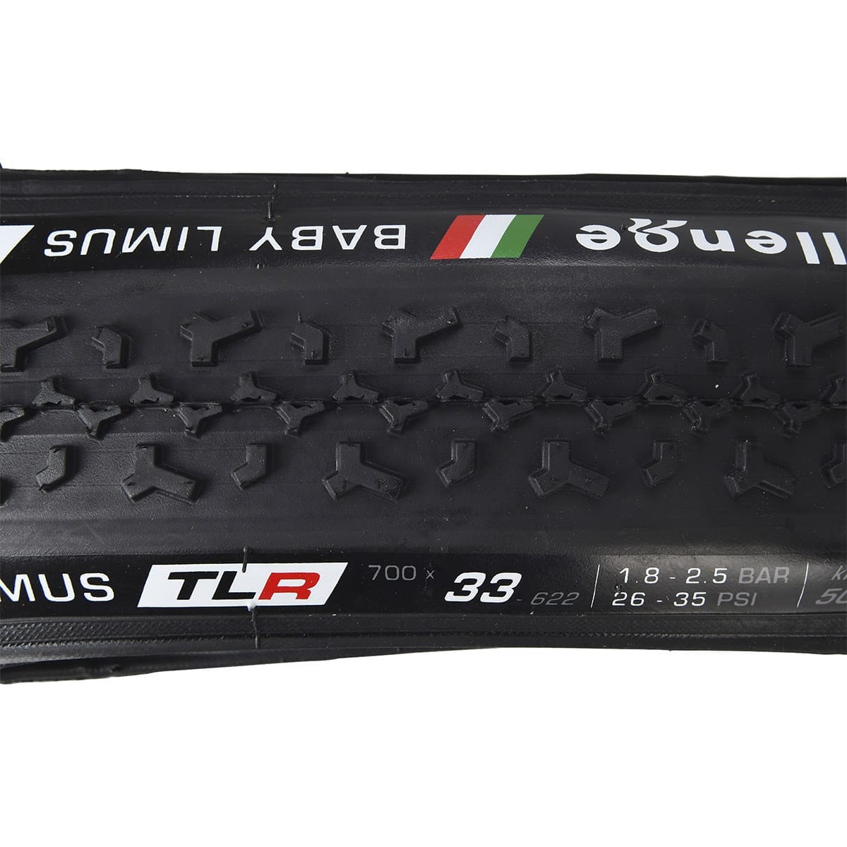 Dæk CHALLENGE BABY LIMUS 700x33c Tubeless Ready Sort