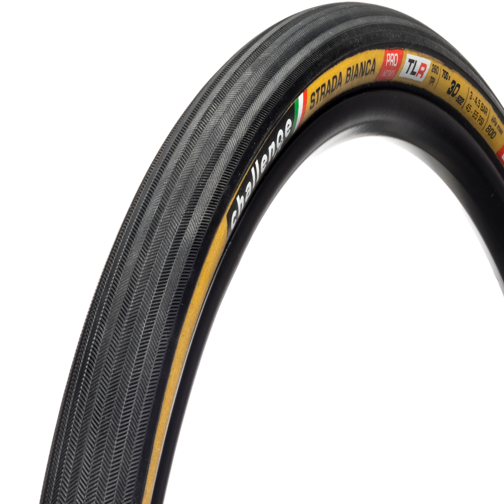 Dæk CHALLENGE STRADA BIANCA 700x30c Tubeless Ready Beige