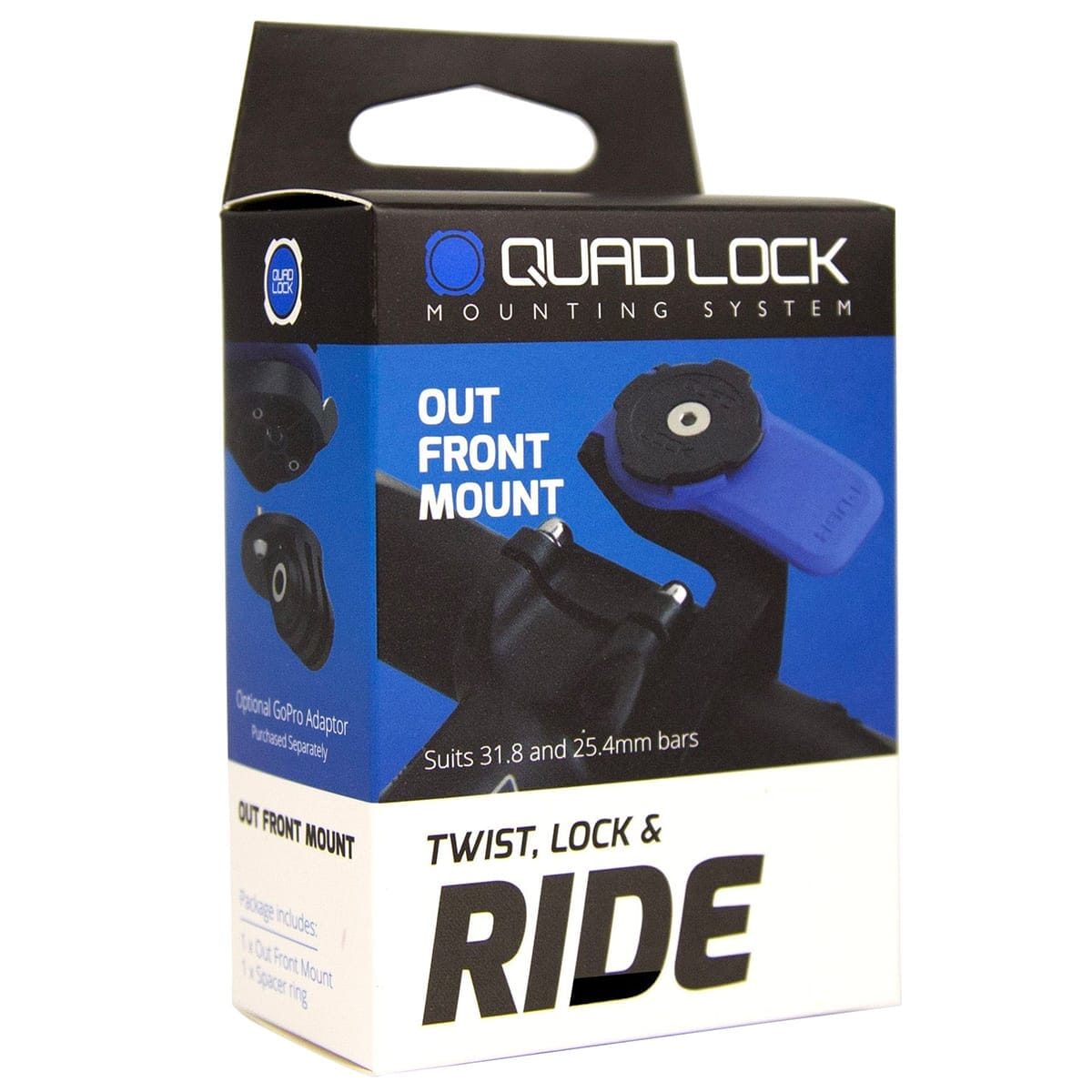 QUADLOCK OUT FRONT MOUNT Ohjaustangon Kiinnike