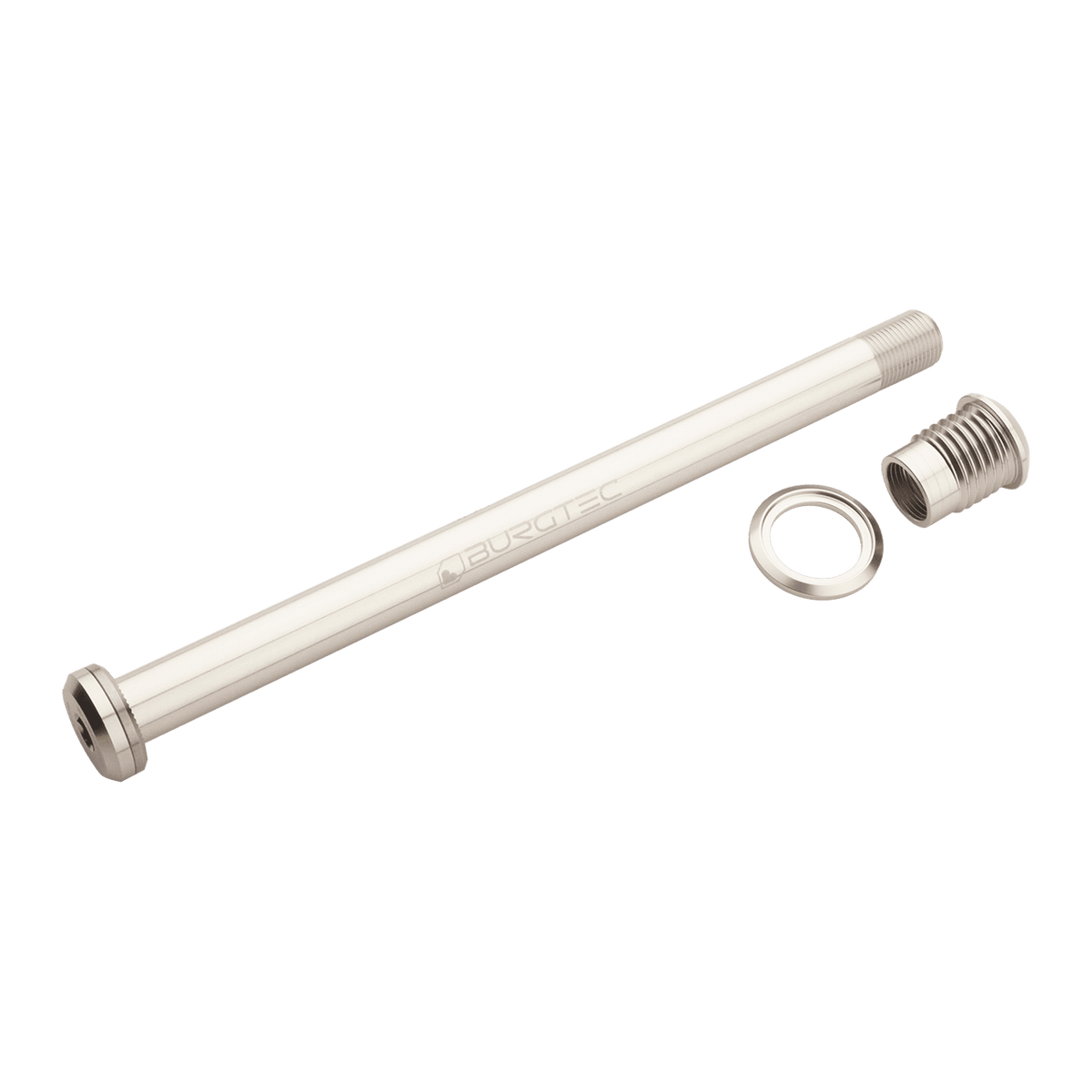 BURGTEC 173.7mm Rear Wheel Axle for Santa Cruz Frames Silver