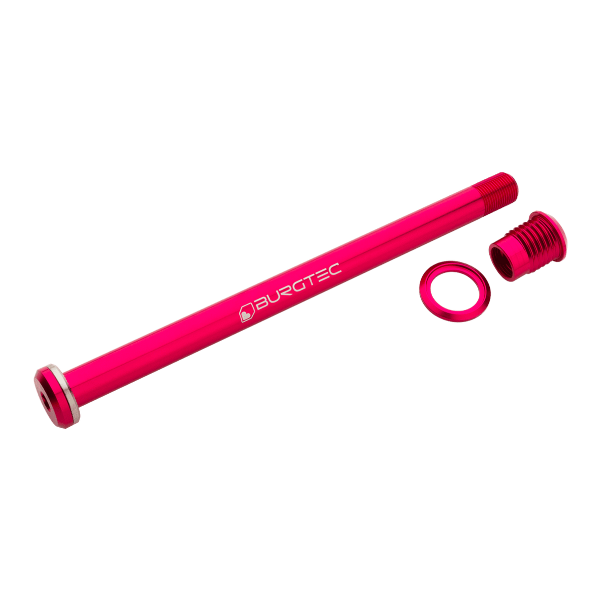BURGTEC 173.7mm Rear Wheel Axle for Santa Cruz Frames Pink