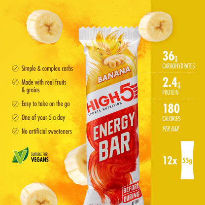 Energinis batonėlis HIGH5 ENERGY BAR (55 g) Bananas