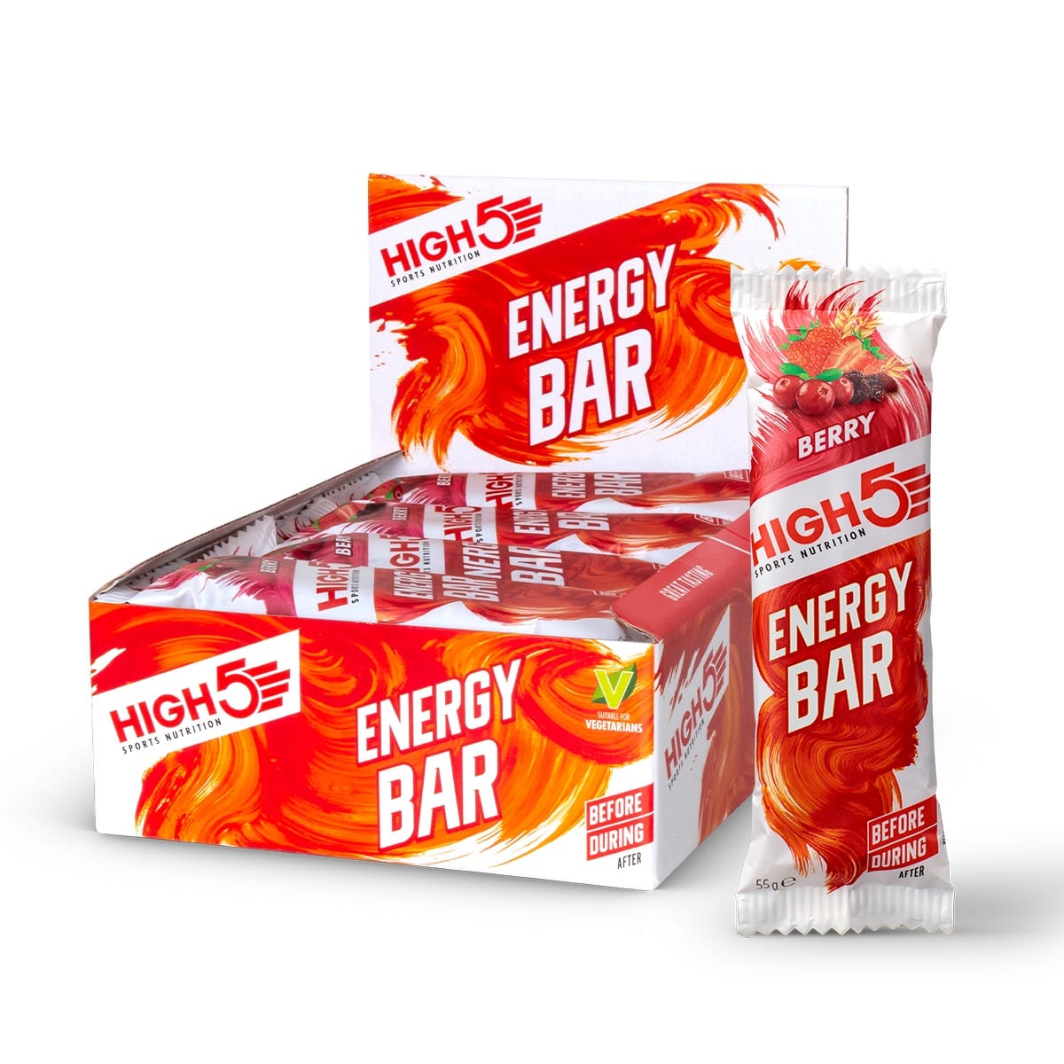 Baton Energetyczny HIGH5 ENERGY BAR (55g) Czerwone owoce
