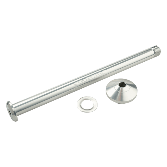 Bakhjulsaxel BURGTEC 171 mm för Yeti-ram Silver