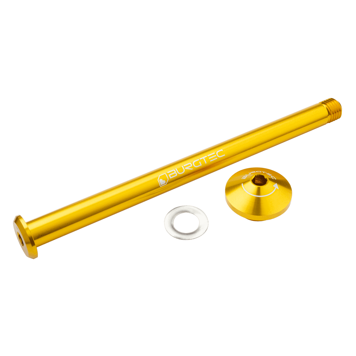 Baghjulsaksel BURGTEC 171mm til Yeti Ramme Guld