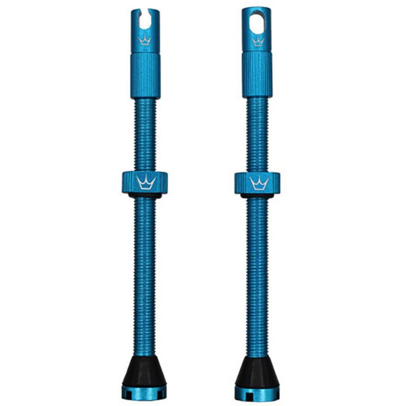 Tubeless Ventily PEATY'S x Chris King MK2 Presta 80 mm (x2) Tyrkysové