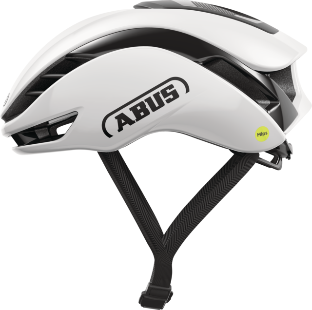 ABUS GAMECHANGER 2.0 MIPS Shiny White Road Helmet