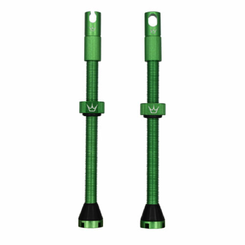 Tubeless-ventiler PEATY'S x Chris King MK2 Presta 80 mm (x2) Grön