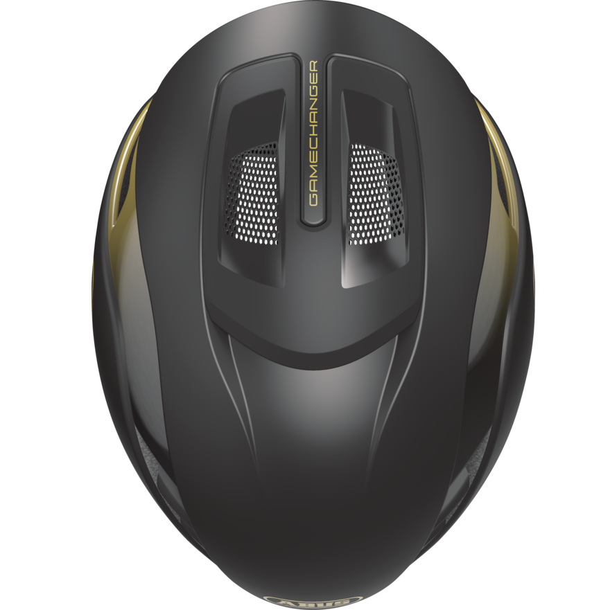 ABUS GAMECHANGER 2.0 Black/Gold Road Helmet