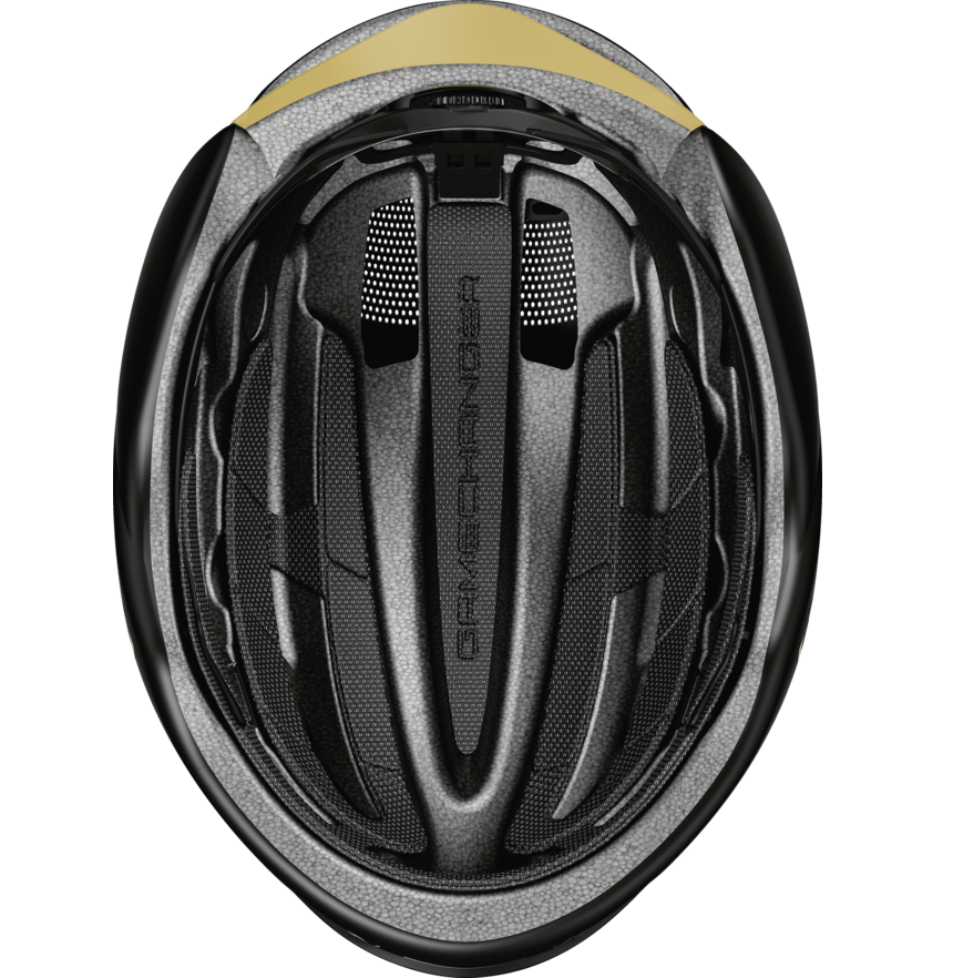 ABUS GAMECHANGER 2.0 Black/Gold Road Helmet