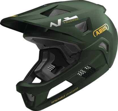Cască MTB ABUS YOUDROP FF Junior Verde Moss