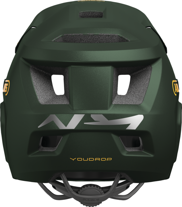 Helm MTB ABUS YOUDROP FF Junior Moss Groen